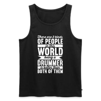 Schlagzeuger Schlagzeuger Schlagzeuger Schlagzeuger - Männer Premium Bio Tank Top - Schwarz - Vorne - AI Model Male 178 light (178cm)