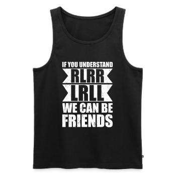 Schlagzeuger Schlagzeuger Schlagzeuger - Männer Premium Bio Tank Top - Schwarz - Vorne - AI Model Male 178 light (178cm)