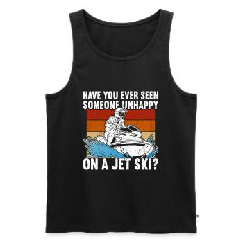 Jet Ski Jet Skiing - Men's Premium Organic Tank Top - black - Front - Michal (187cm)