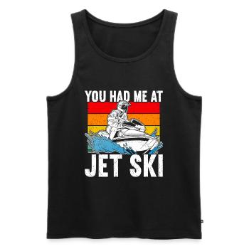 Jet Ski Jet Skiing - Men's Premium Organic Tank Top - black - Front - Michal (187cm)