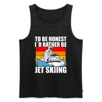 Jet Ski Jet Skiing - Men's Premium Organic Tank Top - black - Front - Michal (187cm)