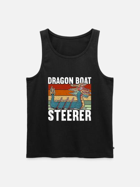 Dragon Boat - Men's Premium Organic Tank Top - black
