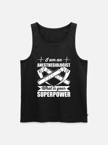 Anesthesiology Anesthesiologist Anaesthesiologist - Men's Premium Organic Tank Top - black