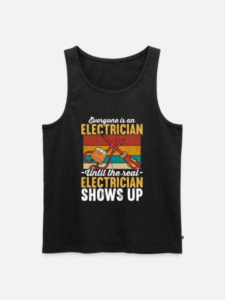 Elektriker Elektriker - Männer Premium Bio Tank Top - Schwarz