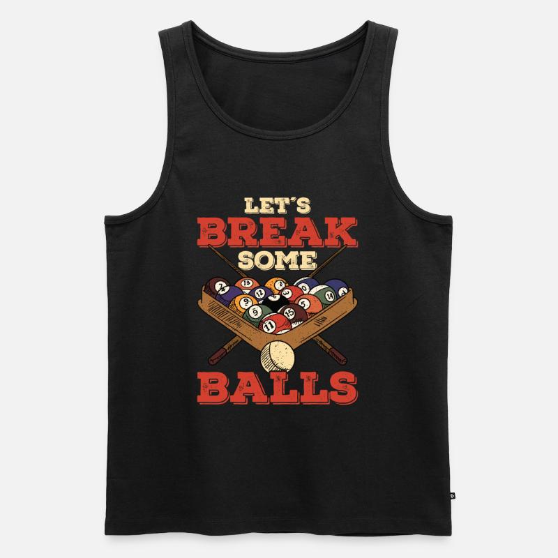Billard Billard - Männer Premium Bio Tank Top - Schwarz