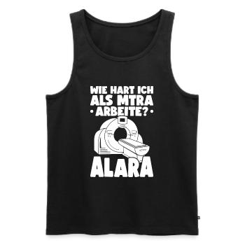 MTRA Alara Radiologie Assistent - Männer Premium Bio Tank Top - Schwarz - Vorne - Michal (187cm)