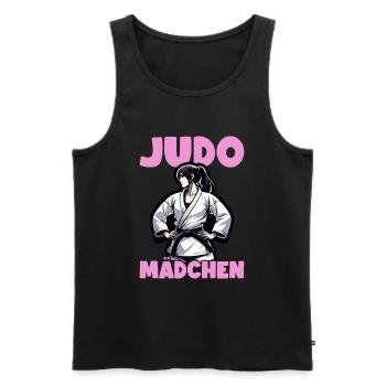 Judo Mädchen Judo Geschenk Judoka - Männer Premium Bio Tank Top - Schwarz - Vorne - Michal (187cm)