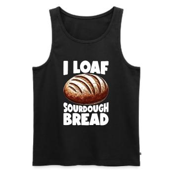 Sourdough Bread Bread Baking Sourdough Starter - Men's Premium Organic Tank Top - black - Front - AI Model Male 178 light (178cm)