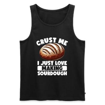 Sauerteigbrot Brot Backen Sauerteig Starter - Männer Premium Bio Tank Top - Schwarz - Vorne - AI Model Male 178 light (178cm)