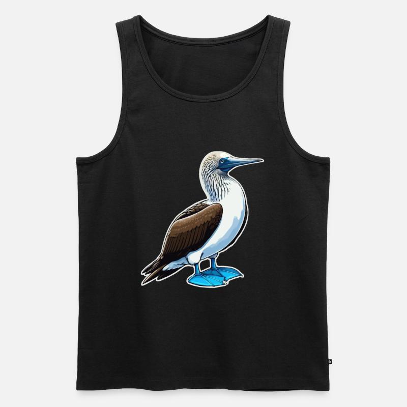 Vogel Blaufuß Tölpel Vogel Geschenk - Männer Premium Bio Tank Top - Schwarz
