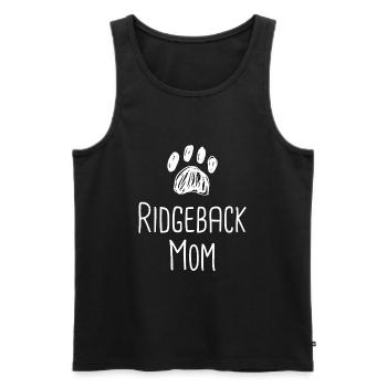 Rhodesian Ridgeback Dog Rhodesian Ridgebacks - Men's Premium Organic Tank Top - black - Front - AI Model Male 178 light (178cm)