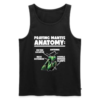 Mante religieuse Entomologie des insectes Entomologiste - Débardeur bio Premium Homme - noir - Devant - Michal (187cm)