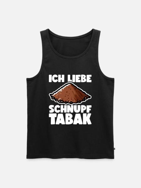 Schnupftabak - Männer Premium Bio Tank Top - Schwarz