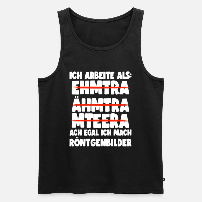 Medizinisch-Technischer Radiologie Assistent MTRA - Männer Premium Bio Tank Top - Schwarz
