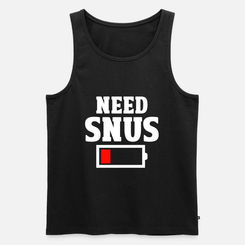 Snus - Männer Premium Bio Tank Top - Schwarz