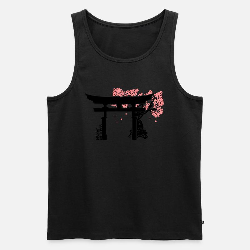 Japan - Männer Premium Bio Tank Top - Schwarz
