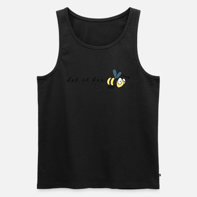 Biene Let it bee - Männer Premium Bio Tank Top - undefined