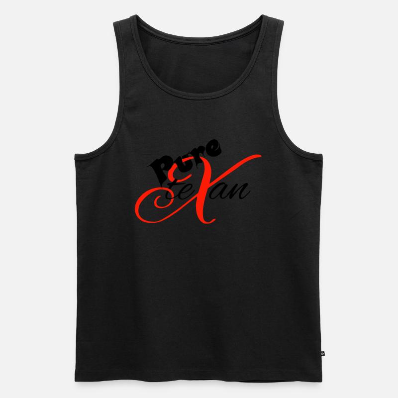 PureTexan - Männer Premium Bio Tank Top - Schwarz