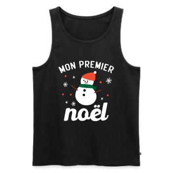 Mon premier noël - Débardeur bio Premium Homme - noir - Devant - Michal (187cm)