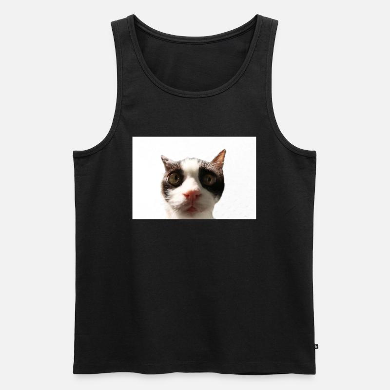 Katze - Männer Premium Bio Tank Top - Schwarz