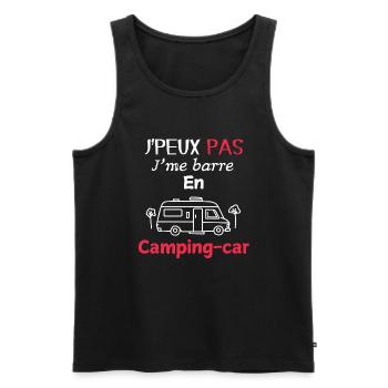 Ich kann nicht, ich fahre mit einem Wohnmobil los - Männer Premium Bio Tank Top - Schwarz - Vorne - Michal (187cm)