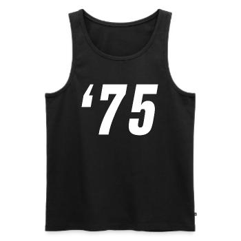 1975 - Männer Premium Bio Tank Top - Schwarz - Vorne - Michal (187cm)