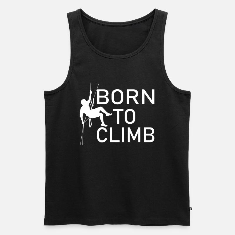 climbing - Männer Premium Bio Tank Top - Schwarz