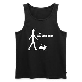 The Walking Mom Dog Walk Walk - Men's Premium Organic Tank Top - black - Front - Michal (187cm)