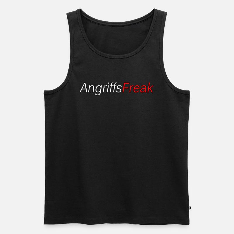 Angriffsfreak - Männer Premium Bio Tank Top - Schwarz