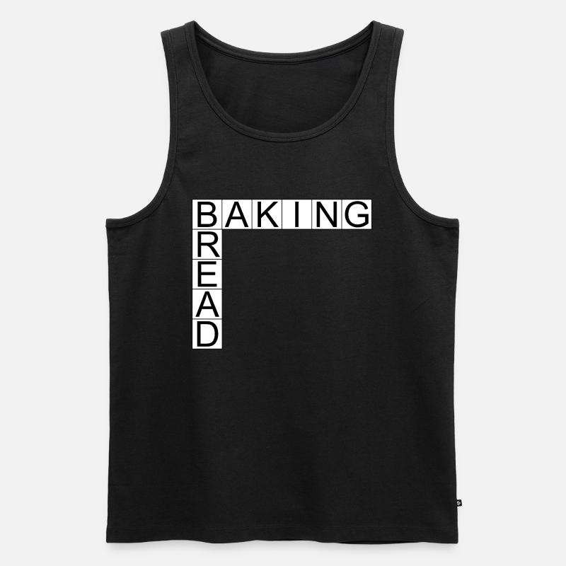 Baking Bread - Männer Premium Bio Tank Top - Schwarz