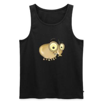 Die kleine Laus Klaus - Männer Premium Bio Tank Top - Schwarz - Vorne - AI Model Male 178 light (178cm)