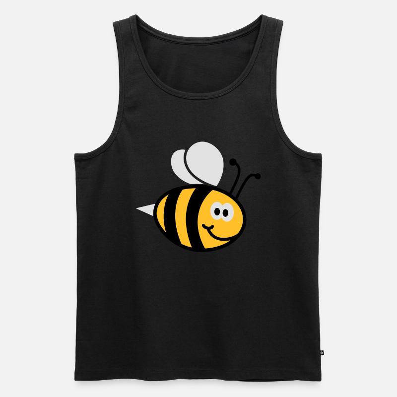 Bienchen 3C - Männer Premium Bio Tank Top - Schwarz
