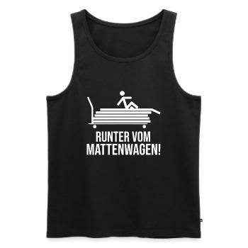 Sportlehrer Sportlehrerin Sportunterricht lustig - Männer Premium Bio Tank Top - Schwarz - Vorne - Michal (187cm)