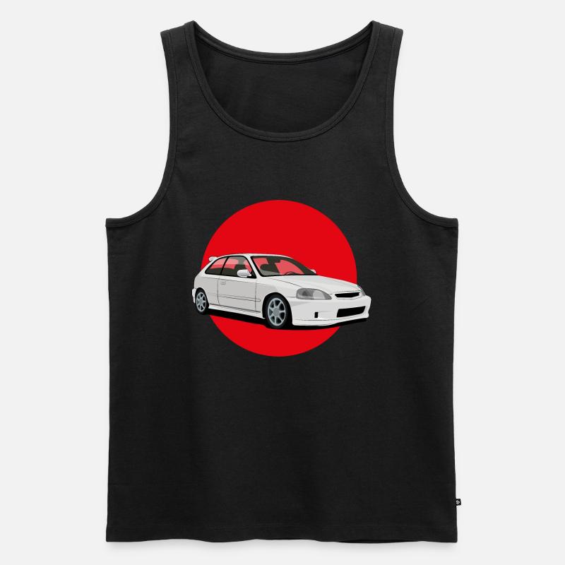 JDM Hatchback - Männer Premium Bio Tank Top - Schwarz