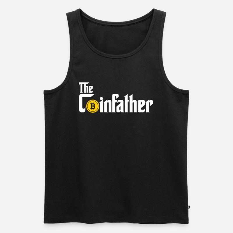 Crypto - Männer Premium Bio Tank Top - Schwarz