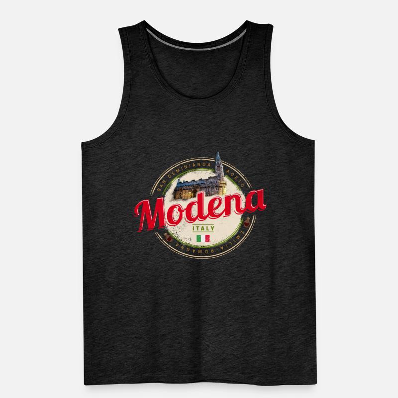 Modena Emilia-Romagna Balsamic Design Italy Men's Premium Organic Tank Top