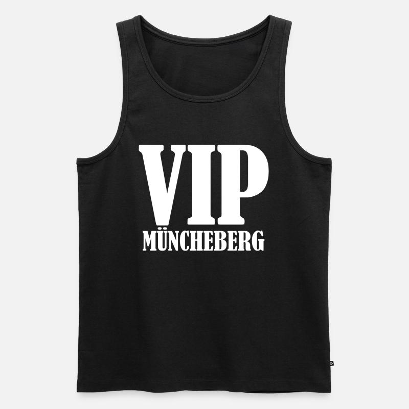 VIP Müncheberg - Männer Premium Bio Tank Top - Schwarz