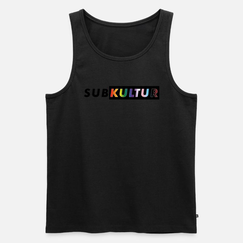 SUBKULTUR CSD - Männer Premium Bio Tank Top - Schwarz