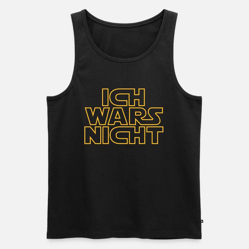 Ich war's nicht - Männer Premium Bio Tank Top - Schwarz