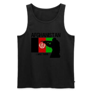 Afghanistan - Men's Premium Organic Tank Top - black - Front - AI Model Male 178 light (178cm)