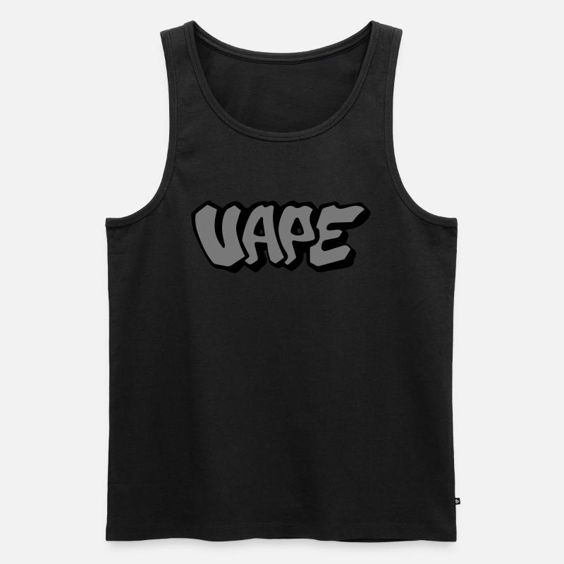 Vape Graffiti - Männer Premium Bio Tank Top - Schwarz