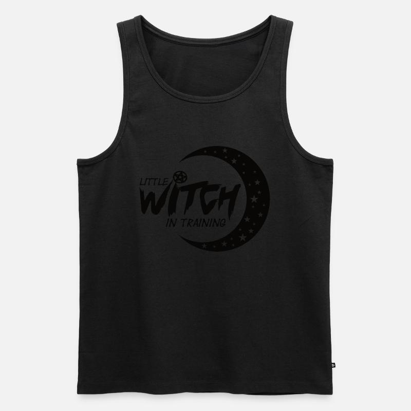 Little Witch in training - schwarz - Männer Premium Bio Tank Top - Schwarz