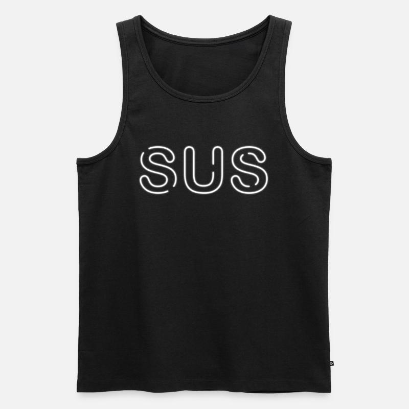 Sus - Jugendwort - Männer Premium Bio Tank Top - Schwarz