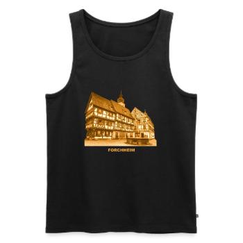 Forchheim Franken Bayern Magistratsbau Kirche - Männer Premium Bio Tank Top - Schwarz - Vorne - AI Model Male 178 light (178cm)