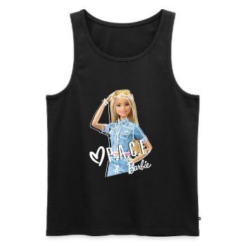 Barbie Positive Attitude Changes Everything - Débardeur bio Premium Homme - noir - Devant - Michal (187cm)