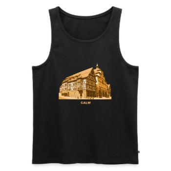 Calw Rathaus Schwarzwald Baden-Württemberg - Männer Premium Bio Tank Top - Schwarz - Vorne - Michal (187cm)
