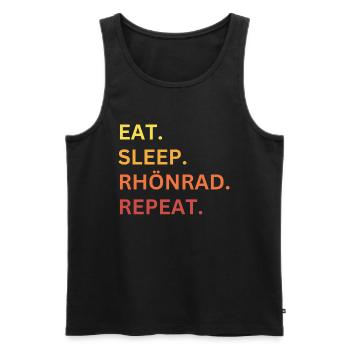 Rhönrad - Männer Premium Bio Tank Top - Schwarz - Vorne - Michal (187cm)