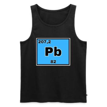 Plumbum - Männer Premium Bio Tank Top - Schwarz - Vorne - Michal (187cm)