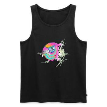 Eastcoastspreat - Men's Premium Organic Tank Top - black - Front - AI Model Male 178 light (178cm)