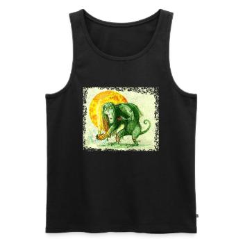 Halloween - Männer Premium Bio Tank Top - Schwarz - Vorne - AI Model Male 178 light (178cm)